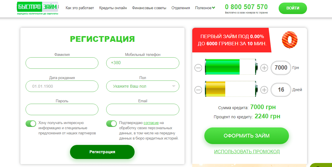 Быстрозайм вход в личный кабинет